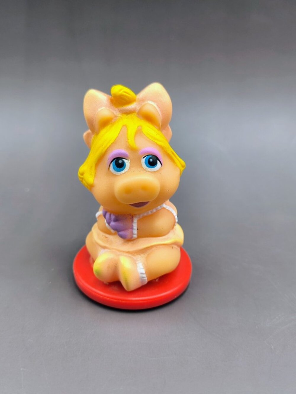 Vintage Muppet Babies Baby Miss Piggy Stampos Rubber Stamp Figurine Stamper
